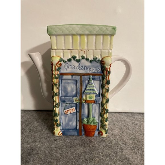 Ceramic Garden Shop Tea pot  6.5  x 7"   #1321 - Picture 1 of 7